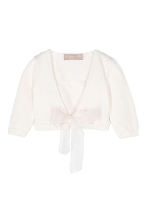 white cotton cardigan LA STUPENDERIA KIDS | SCSC52102.